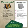 Kapok Dreieckskissen hoch, Classic (Schwarz/Orange)
