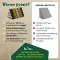 Kapok Dreieckskissen hoch, Classic (Braun/Gr�n)