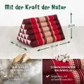Kapok Dreieckskissen hoch, Classic (Rubinrot)