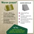 Kapok Dreieckskissen hoch, Classic (Gr�n)