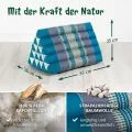 Kapok Dreieckskissen hoch, Classic (Hellblau)