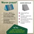 Kapok Dreieckskissen hoch, Classic (Hellblau)