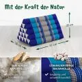 Kapok Dreieckskissen hoch, Classic (Blau)