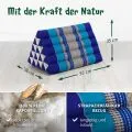 Kapok Dreieckskissen hoch, Classic (Blau)