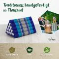 Kapok Dreieckskissen hoch, Classic (Blau)