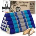 Kapok Dreieckskissen hoch, Classic (Blau)