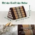 Kapok Dreieckskissen hoch, Classic (Braun)