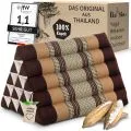 Kapok Dreieckskissen hoch, Classic (Braun)