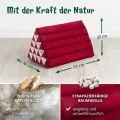Kapok Dreieckskissen hoch, Basic (Rot Uni)
