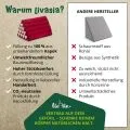 Kapok Dreieckskissen hoch, Basic (Rot Uni)