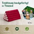 Kapok Dreieckskissen hoch, Basic (Rot Uni)
