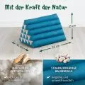 Kapok Dreieckskissen hoch, Basic (Hellblau Uni)