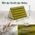 Kapok Dreieckskissen hoch, Basic (Gr�n Uni)