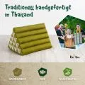 Kapok Dreieckskissen hoch, Basic (Gr�n Uni)