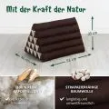 Kapok Dreieckskissen hoch, Basic (Braun Uni)
