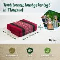 Kapok St�tzkissen faltbar (Rot/Elefanten)