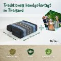 Kapok St�tzkissen faltbar (Blau/Elefanten)