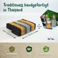 Kapok St�tzkissen faltbar (Schwarz/Orange)