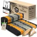 Kapok St�tzkissen faltbar (Schwarz/Orange)
