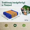 Kapok St�tzkissen faltbar (Blau/Gelb)