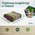 Kapok St�tzkissen faltbar (Braun/Gr�n)