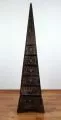 Schubladenkommode „Pyramide“ aus Bali, 150 cm hoch (Dunkelbraun)
