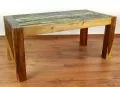 Java, Couchtisch aus buntem recyceltem Teakholz/Bootsholz, Nr.50