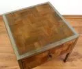 Java, Metall trifft Teak, Nachttisch / Beistelltisch,  Nr.323