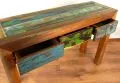 Java Teakholz-Anrichte aus recyceltem, bunten Bootsholz,  Nr.317