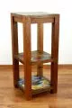 Java kleines Regal aus recyceltem, bunten Teak- / Bootsholz,  Nr.343