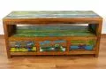 Java Teakholz-Sideboard aus recyceltem, bunten Bootsholz,  Nr.315