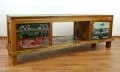 Java Teakholz-Sideboard aus recyceltem, bunten Bootsholz,  Nr.353