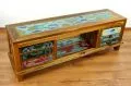 Java Teakholz-Sideboard aus recyceltem, bunten Bootsholz,  Nr.353