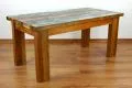 Java, Tisch aus buntem, recyceltem Teakholz/Bootsholz, Nr.67