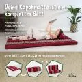 Kapok Klappmatratze, 110 cm breit, Classic (Rot/Elefanten)