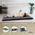 Kapok Klappmatratze, 110 cm breit, Classic (Blau/Elefanten)