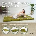 Kapok Klappmatratze, 110 cm breit, Classic (Gr�n/Elefanten)