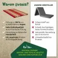 Kapok Klappmatratze, 110 cm breit, Classic (Rot/Gr�n)