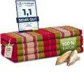 Kapok Klappmatratze, 110 cm breit, Classic (Rot/Gr�n)
