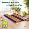 Kapok Klappmatratze, 110 cm breit, Classic (Blau/Gelb)