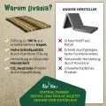 Kapok Klappmatratze, 110 cm breit, Classic (Braun/Gr�n)