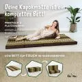 Kapok Klappmatratze, 110 cm breit, Classic (Braun/Gr�n)
