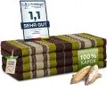 Kapok Klappmatratze, 110 cm breit, Classic (Braun/Gr�n)