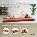 Kapok Klappmatratze, 110 cm breit, Classic (Orange)