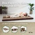 Kapok Klappmatratze, 110 cm breit, Classic (Braun)
