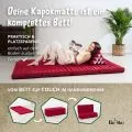 Kapok Klappmatratze, 110 cm breit, Basic (Rot Uni)