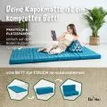 Kapok Klappmatratze, 110 cm breit, Basic (Hellblau Uni)