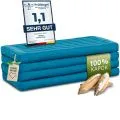 Kapok Klappmatratze, 110 cm breit, Basic (Hellblau Uni)