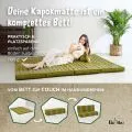 Kapok Klappmatratze, 140 cm breit, Classic (Gr�n/Elefanten)