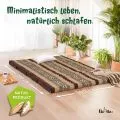 Kapok Klappmatratze, 140 cm breit, Classic (Braun/Elefanten)